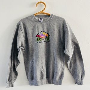 Vintage Grey Cherokee embroidered graphics.